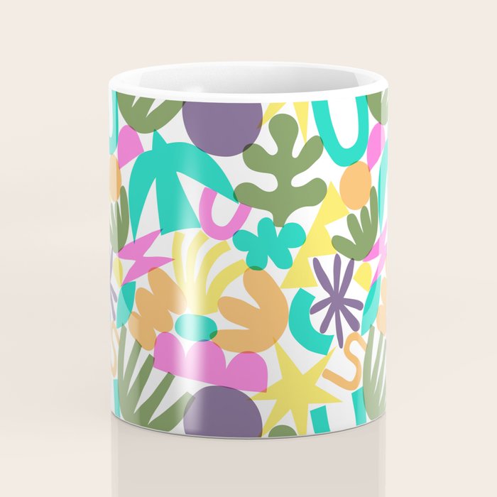 Colorful abstract organic nature shape art pattern Coffee Mug Gallery Image 4