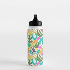 Colorful abstract organic nature shape art pattern Water Bottle Gallery Image 3