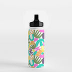 Colorful abstract organic nature shape art pattern Water Bottle Gallery Image 2