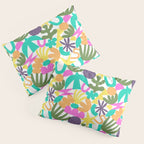 Colorful abstract organic nature shape art pattern Pillow Sham Gallery Image 3