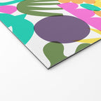 Colorful abstract organic nature shape art pattern Welcome Mat Gallery Image 2