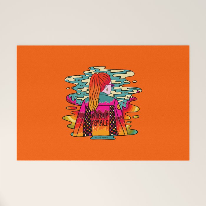 Fired Up Female Welcome Mat Gallery Image 1