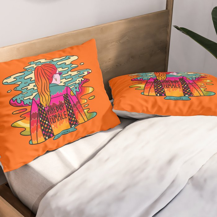 Fired Up Female Pillow Sham Gallery Image 2