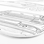 Supercar Sports Car Patent - Car Lover Classic Car Art - White Bath Mat Gallery Image 3
