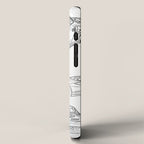 Supercar Sports Car Patent - Car Lover Classic Car Art - White iPhone Case Gallery Image 2