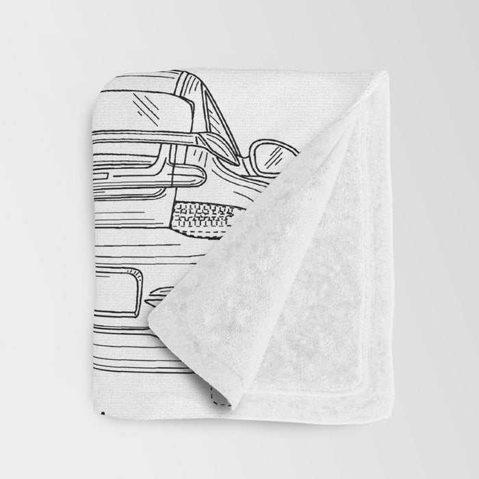 Supercar Sports Car Patent - Car Lover Classic Car Art - White Throw Blanket Gallery Image 3