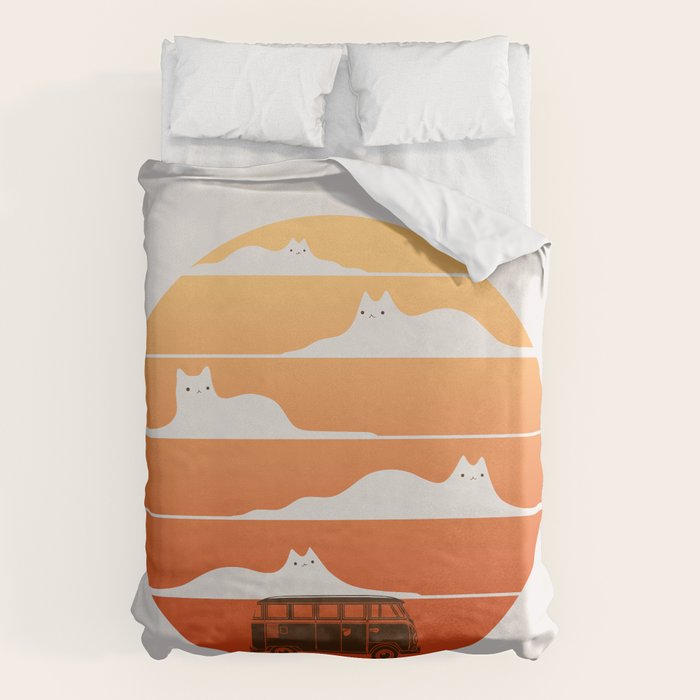 Cat Landscape 106 Duvet Cover Gallery Image 6