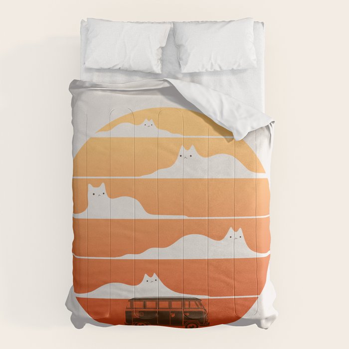 Cat Landscape 106 Comforter Gallery Image 6
