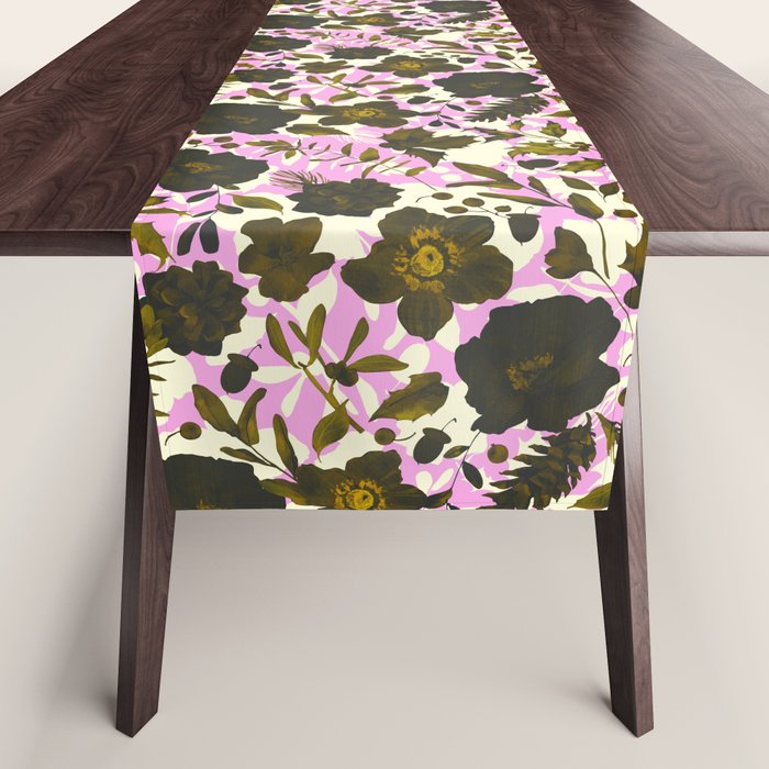 Illuminated garden silhouette Table Runner Gallery Image 1