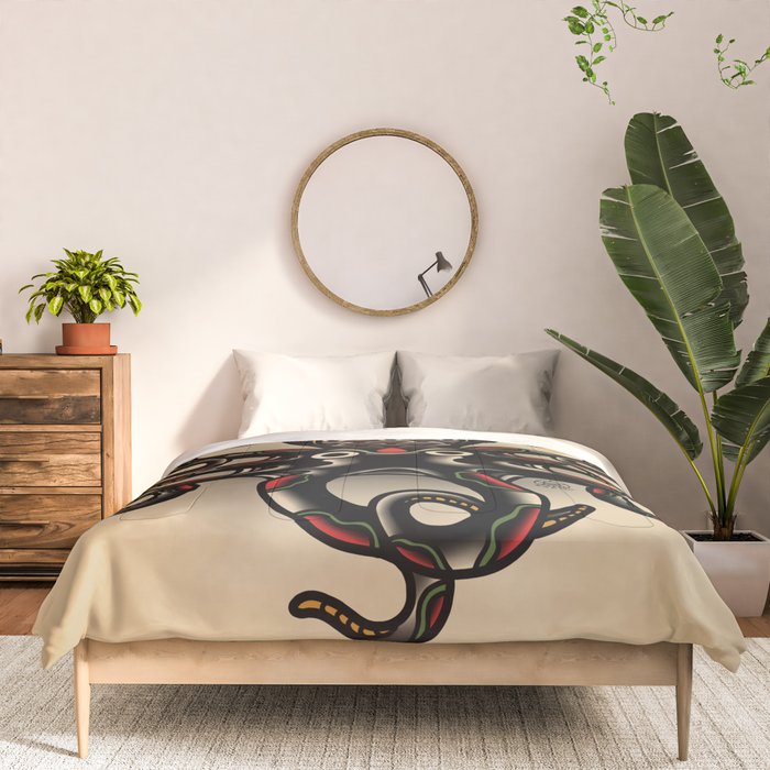 Traditional Tattoo Octopus  Comforter Gallery Image 3