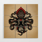 Traditional Tattoo Octopus  Wood Wall Art Gallery Image 1