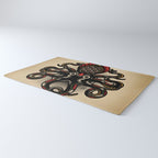 Traditional Tattoo Octopus  Rug Gallery Image 3