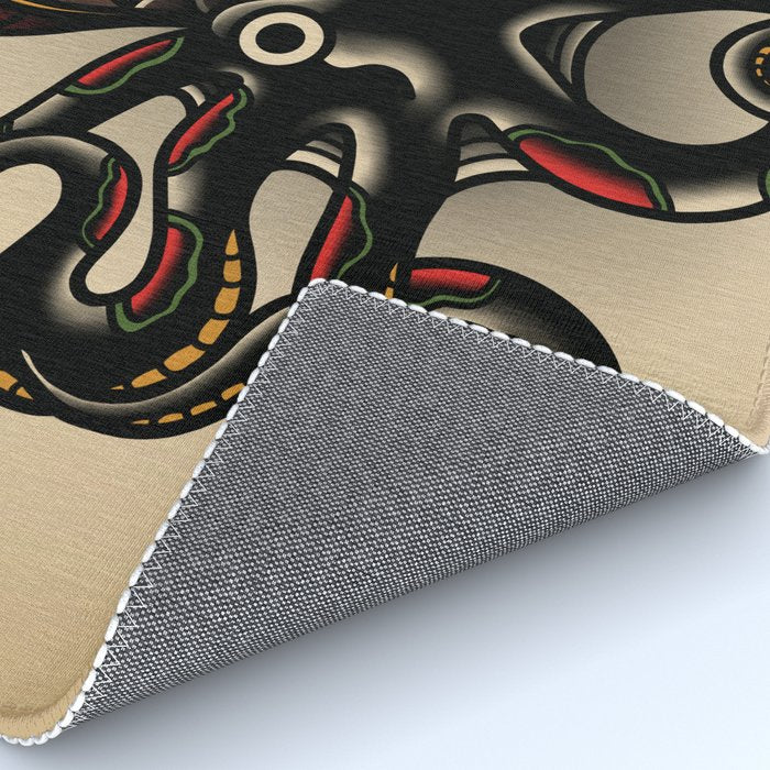 Traditional Tattoo Octopus  Rug Gallery Image 4