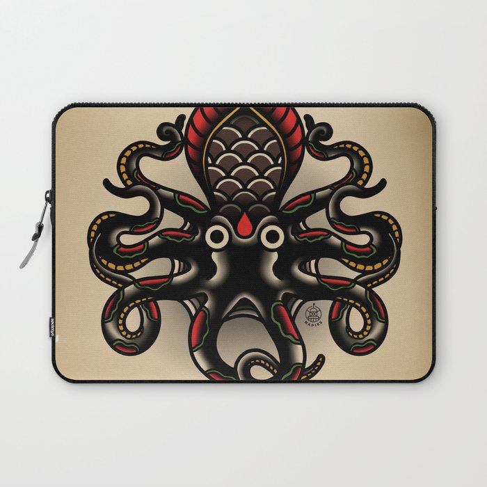 Traditional Tattoo Octopus  Laptop Sleeve Gallery Image 1