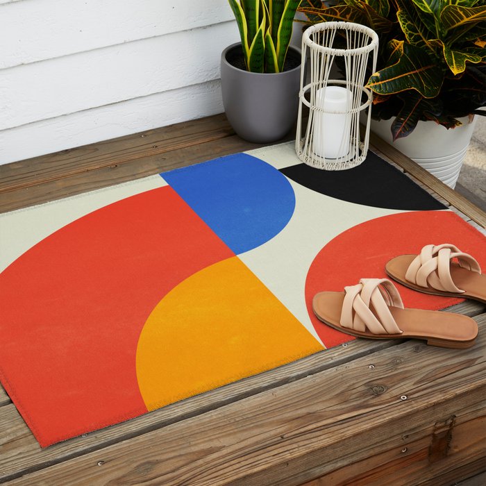 BAUHAUS 02: Exhibition 1923 | Mid Century Series  Outdoor Rug Gallery Image 2