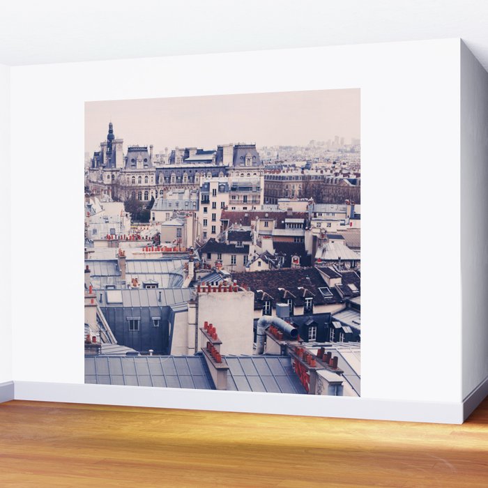 Paris Rooftops Reprise Wall Mural Gallery Image 2