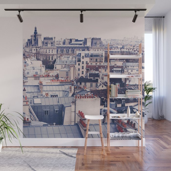Paris Rooftops Reprise Wall Mural Gallery Image 1