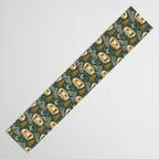 Little Camper - forest green and gold Table Runner Gallery Image 3