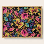Hibiscus Butterflies - Multicolor Serving Tray Gallery Image 1