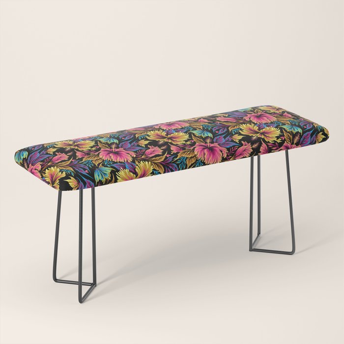 Hibiscus Butterflies - Multicolor Bench Gallery Image 1