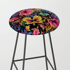 Hibiscus Butterflies - Multicolor Stool Gallery Image 2