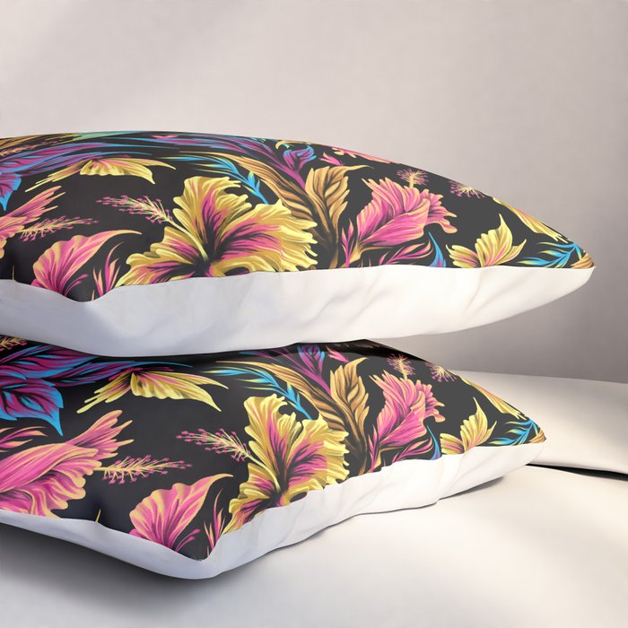 Hibiscus Butterflies - Multicolor Pillow Sham Gallery Image 3