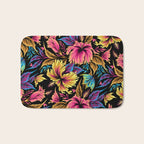 Hibiscus Butterflies - Multicolor Bath Mat Gallery Image 1