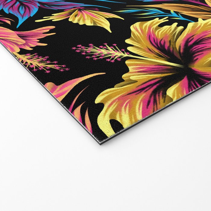 Hibiscus Butterflies - Multicolor Welcome Mat Gallery Image 2