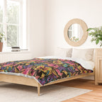 Hibiscus Butterflies - Multicolor Duvet Cover Gallery Image 2