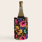 Hibiscus Butterflies - Multicolor Wine Chiller Gallery Image 1