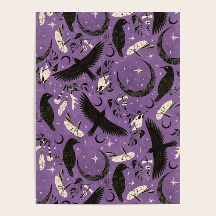 Raven Tarot Purple  Poster Gallery Image 1