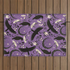 Raven Tarot Purple  Outdoor Rug Gallery Image 1