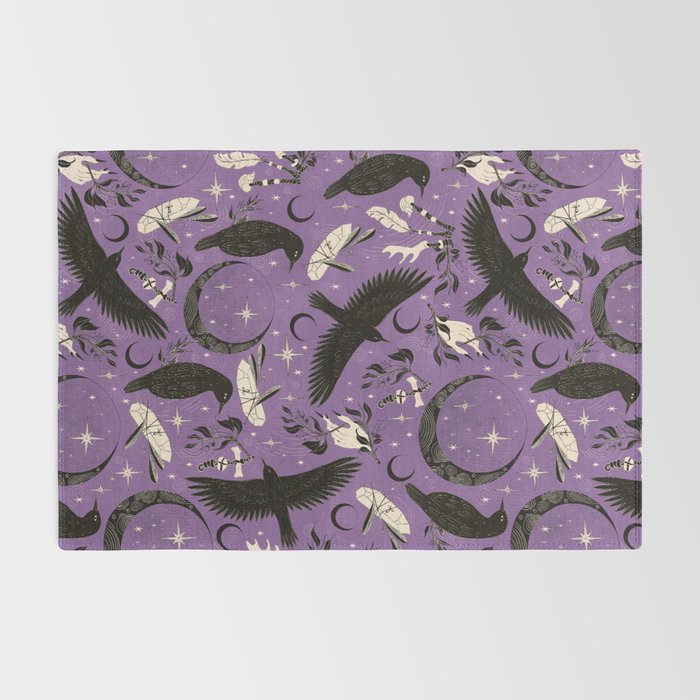 Raven Tarot Purple  Rug Gallery Image 2