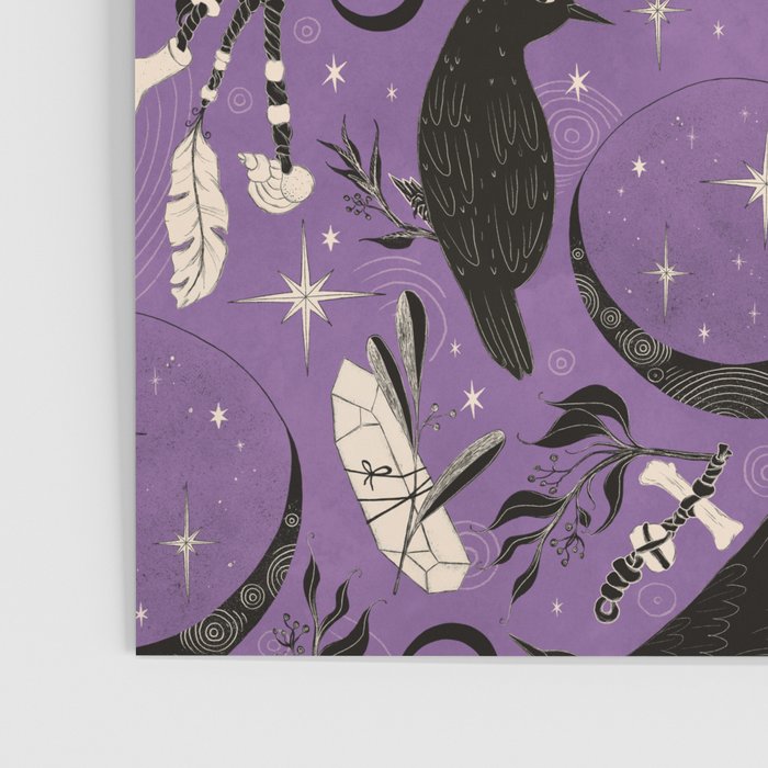 Raven Tarot Purple  Poster Gallery Image 3