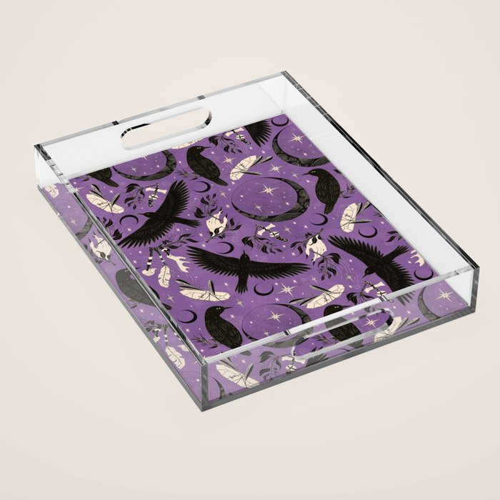 Raven Tarot Purple  Acrylic Tray Gallery Image 1