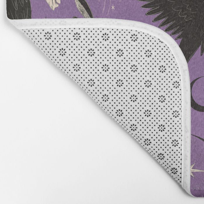 Raven Tarot Purple  Bath Mat Gallery Image 2