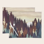 Autumn Forest Sunset Placemat Gallery Image 1