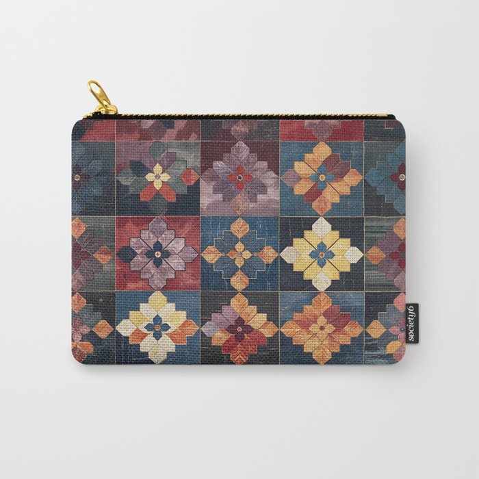 Amethyst Trail Patchwork Carry All Pouch Gallery Image 1