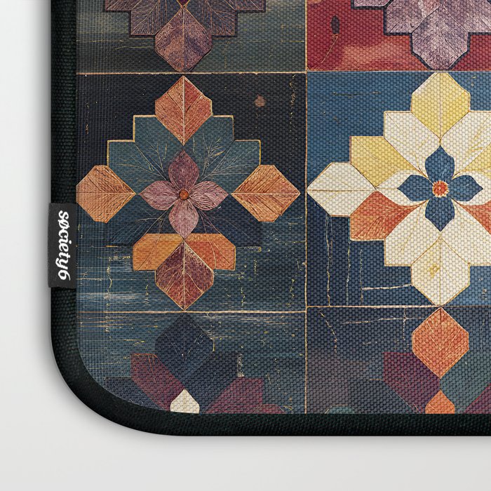 Amethyst Trail Patchwork Laptop Sleeve Gallery Image 3