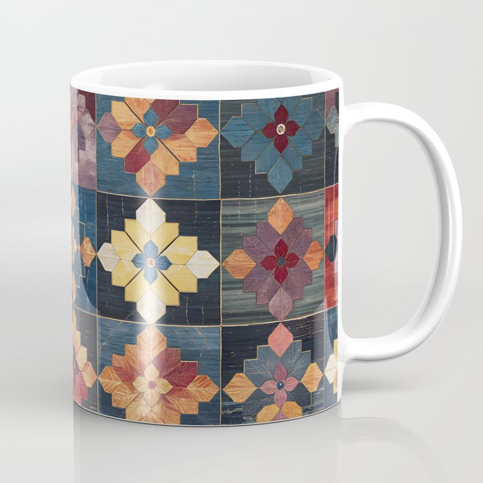 Amethyst Trail Patchwork Coffee Mug Gallery Image 1