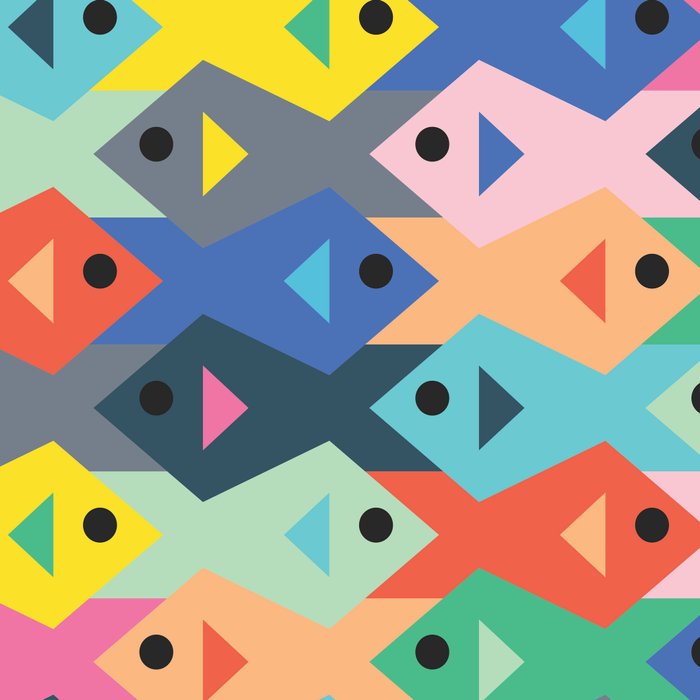 Fish tessellation Coffee Mug Gallery Image 2