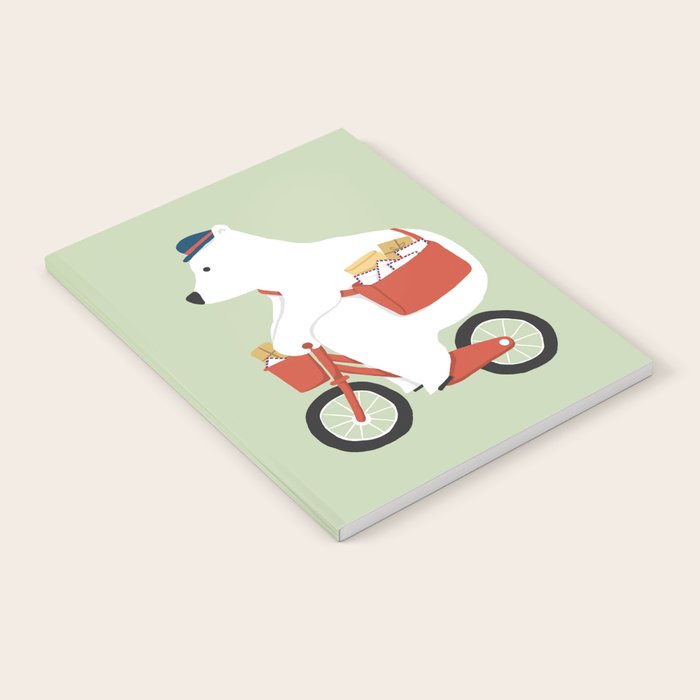 Polar bear postal express Notebook Gallery Image 1