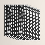 Artistic modern black white paint brushstrokes Wrapping Paper Gallery Image 3