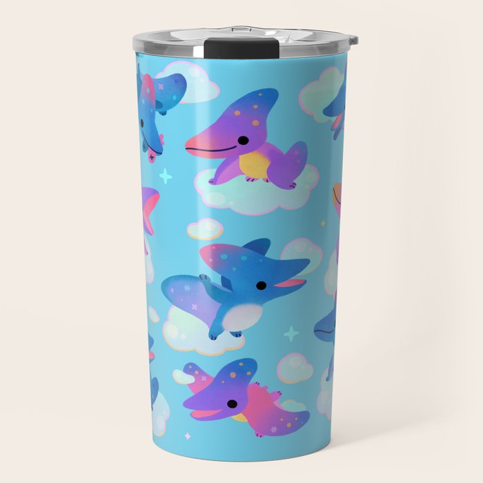 Pteranodon in the blue sky Travel Mug Gallery Image 1