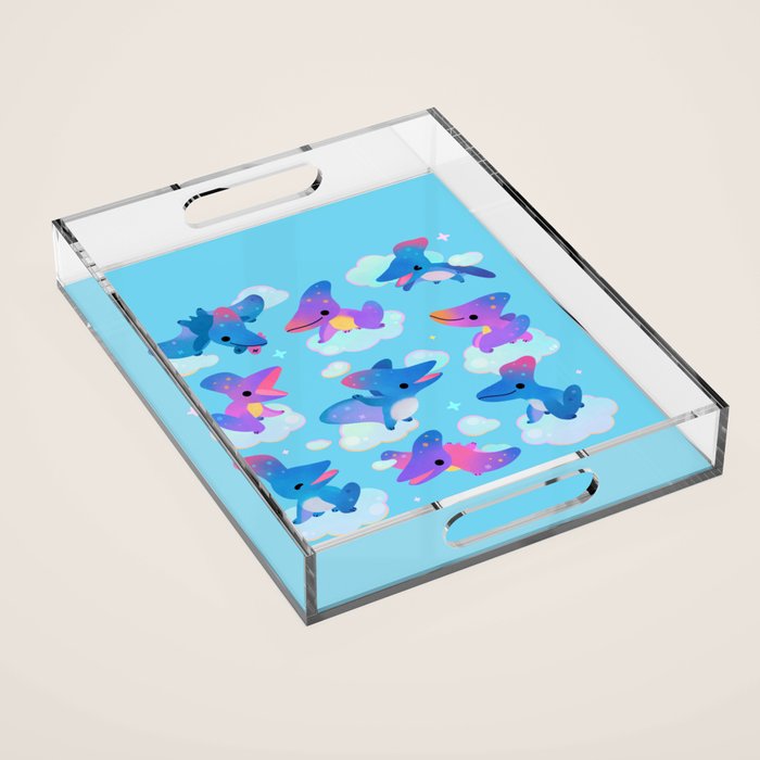 Pteranodon in the blue sky Acrylic Tray Gallery Image 1