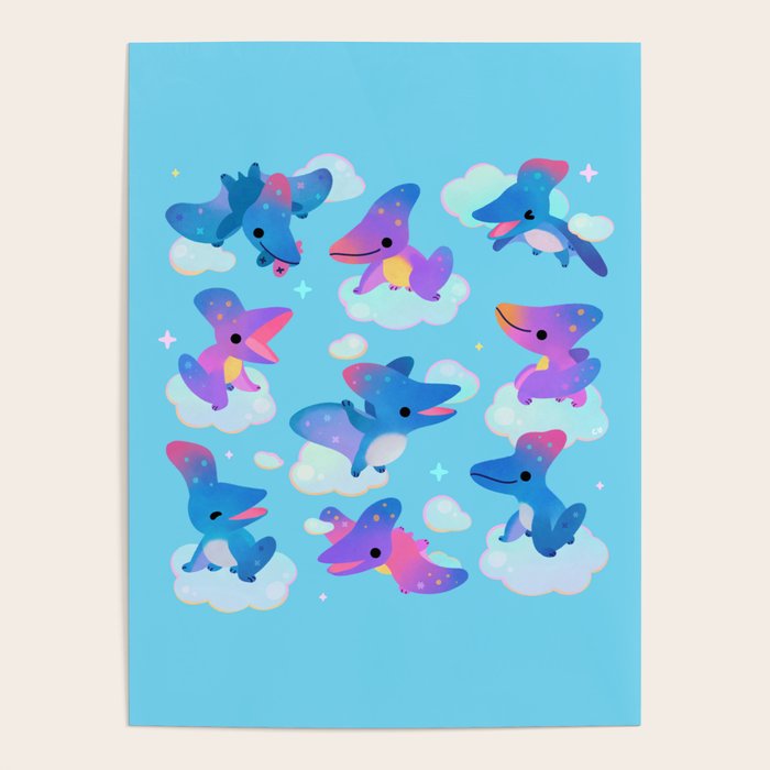 Pteranodon in the blue sky Poster Gallery Image 4