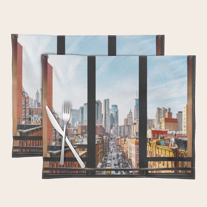 New York City Window Panoramic Placemat Gallery Image 1