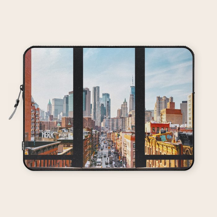 New York City Window Panoramic Laptop Sleeve Gallery Image 1