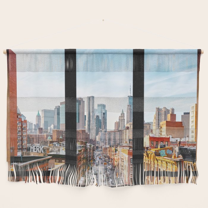New York City Window Panoramic Wall Hanging Gallery Image 1