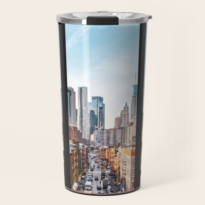 New York City Window Panoramic Travel Mug Gallery Image 1